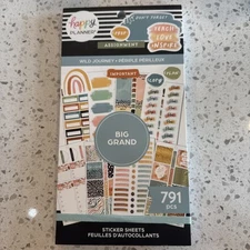 NEW Happy Planner Teacher Wild Journey Big Grand 791 PCS Sticker Sheets