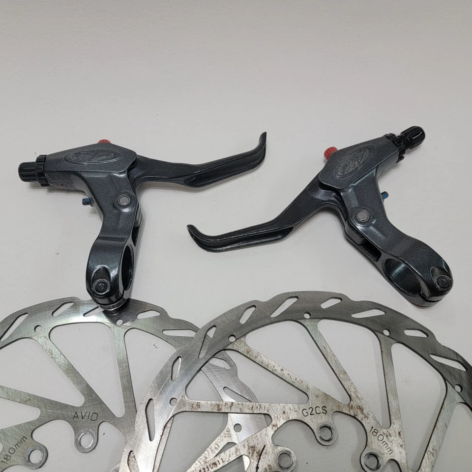 Juego de pinzas de freno de disco mecánicas Sram Avid BB5 con soportes negras, 160 mm buen estado Foto 2 de 4