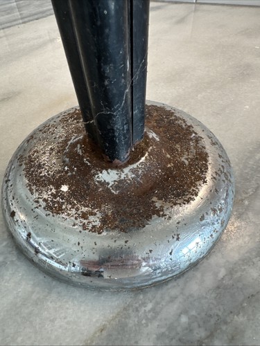 Vintage Stand Boden Aschenbecher 20" hoch Art Deco Rauch Ständer Chrom - Bild 2 von 8