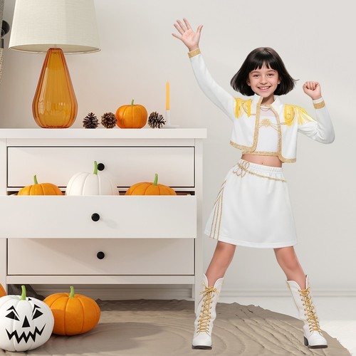 Girls Rumi Mira Zoey Kpop Demon Hunters Dress Cosplay Costume Party Fancy Dress - Picture 6 of 93