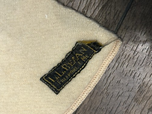 Vtg 1920s LL BEAN HUDSON BAY 4 POINT BLANKET RED GREEN Yellow Black 88x61 - Picture 2 of 21