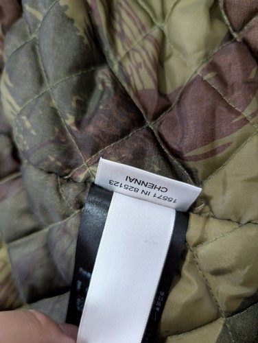 Burton Durable Goods Mens Sz M Jacket Quilted Camo Living Lining - Picture 12 of 15