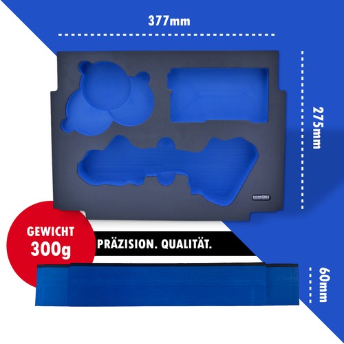 SCHWÄBLE Schaumeinlage Schaumstoffeinlage f. Makita Akku-Winkelschleifer DMC300 - Bild 3 von 7