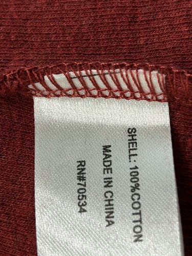 Suéter tejido Orvis para hombre grande 1/4 cremallera manga larga rojo pesado informal nuevo - Imagen 8 de 8