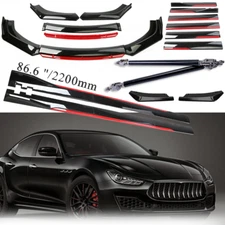 For Maserati Ghibli Front Bumper Lip Spoiler /Splitter /Side Skirt Body