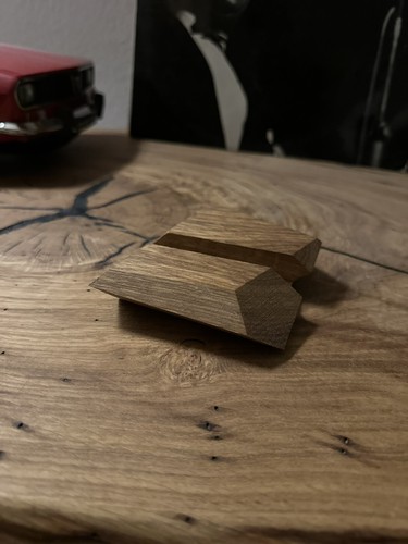 Handy/Tablethalterung aus mahagoni holz - Bild 5 von 9