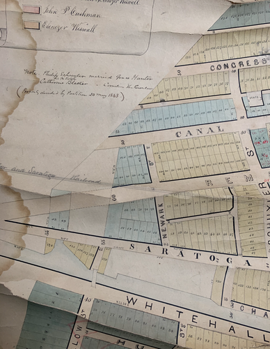 Antique 1857 Map Part of COHOES Albany NEW YORK for Philip Schuyler from Estates - Picture 8 of 11