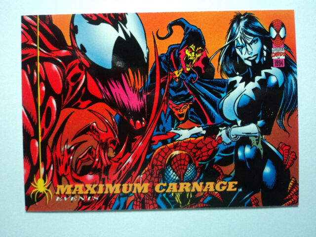 1994 AMAZING SPIDER-MAN - 1ST ED. - BASE CARD # 133 MAXIMUM CARNAGE 1994 AMAZING SPIDER-MAN - 1ST ED. - BASE CARD # 133 MAXIMUM CARNAGE