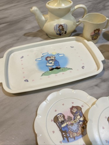 Juego de té Raggedy Ann juguete Tootsie 11 piezas - Imagen 3 de 8