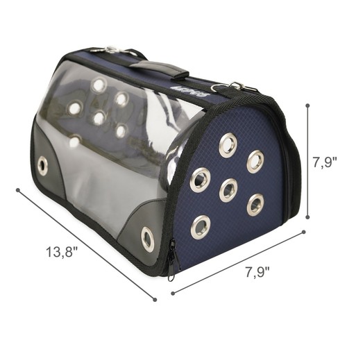 Porta mascotas para perros y gatos pequeños - Bolsa de viaje suave impermeable para mascotas con ventana - Imagen 24 de 122