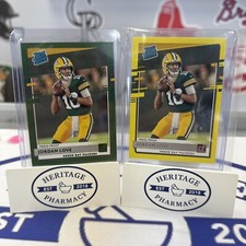 2020 Jordan Love Press Proof Green And Yellow
