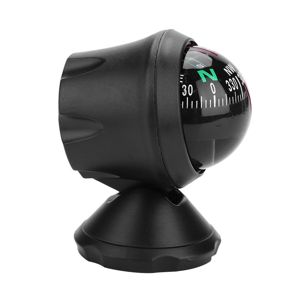 2 in 1 Outdoor Travel Car Compass Thermometer Boat Caravan Truck Guide Ball