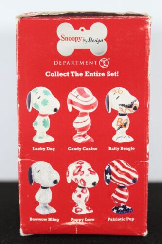 Department 56 Glitter Bowwow Bling Snoopy by Design Porzellan 3" Figur Neu Box - Bild 7 von 11