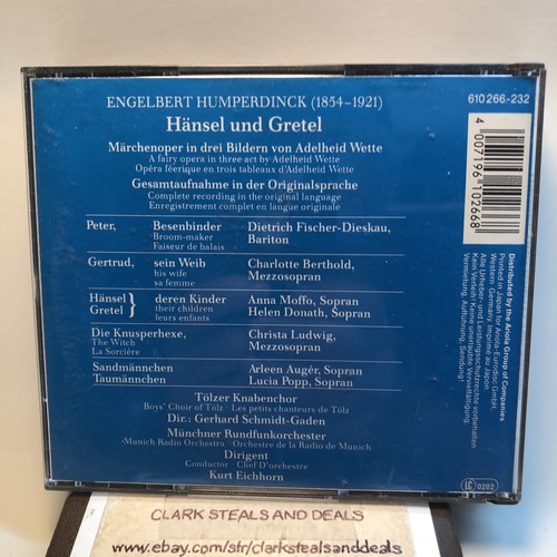 Music Cd / Classical/ Engelbert Humperdinck’s Hansel And Gretel / 2- Cd Box Set - Picture 3 of 3