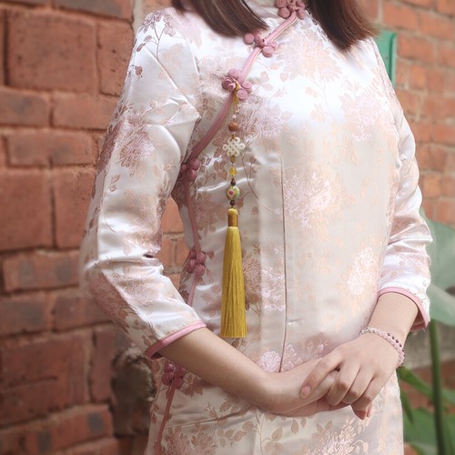 HanfuCheongsam Accessory Hanging Ornament Lucky Chinese Knotting Tassel Pendant  - Picture 2 of 13