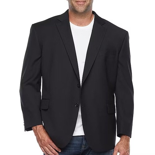 Stafford Big & Tall Ganzjahresblazer für Herren - Schwarz - 58 Big Long - Neu mit Etikett - Bild 1 von 3