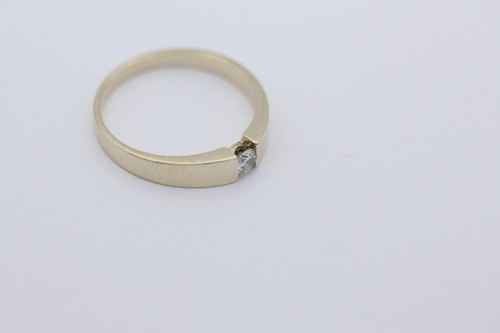 Christ Damen Ring aus 14k/585er Gelbgold mit ein Diamant 0.10 ct. - Bild 4 von 6
