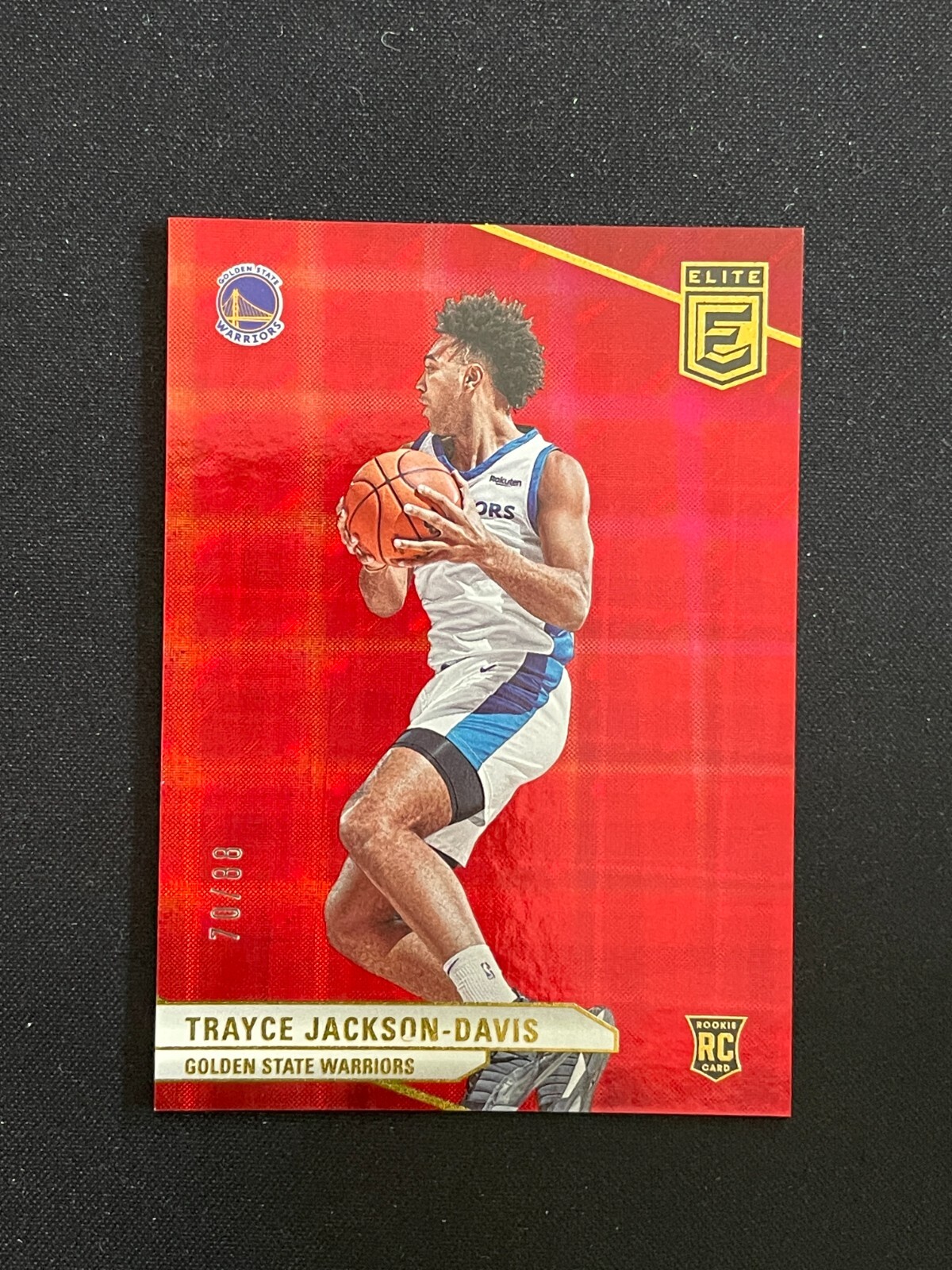 Trayce Jackson-Davis 2023-24 Panini Donruss Elite RC International Red /88 #247