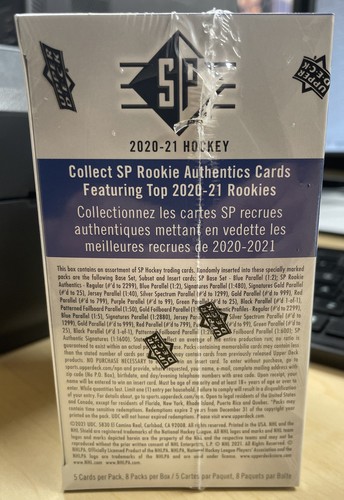 2020-21 Upper Deck NHL Hockey SP Blaster Box - Picture 4 of 6