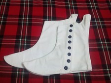 TC Highland Bagpiper Drummer Kilt Spats With Black Buttons Size 7- 13/kilt spats