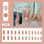 Miniaturansicht 3  - Strass Gefälschte Nägel mit 3D Schleife Französischer langer Sarg Falsche Nägel