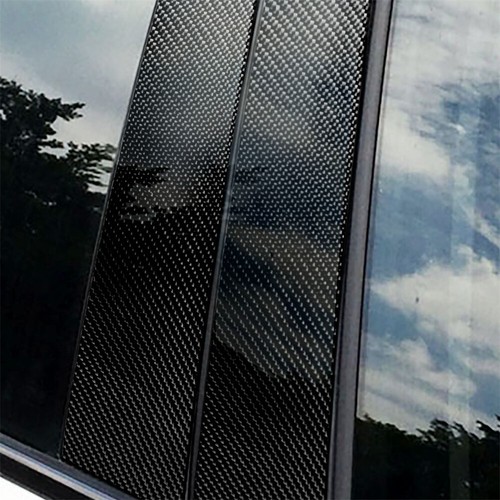 6×Carbon Fiber Door Window Pillar Posts Panel Cover Fit For BMW X1 E84 2011-2015 - Bild 3 von 11