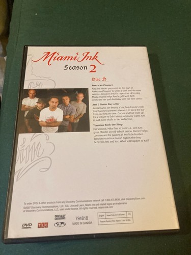 Miami Ink Season 2 Discs A-F, H Incomplete Season - Afbeelding 5 van 15