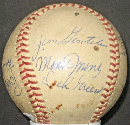 Detroit Tigers A's 1964 Signed Autograph JSA NL Ball Colavito LaRussa Appling - Picture 4 of 8