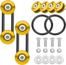 8 X Bumper Trunk Quick Release Front Rear Bumper Bracket Fasteners Holder O-Ring