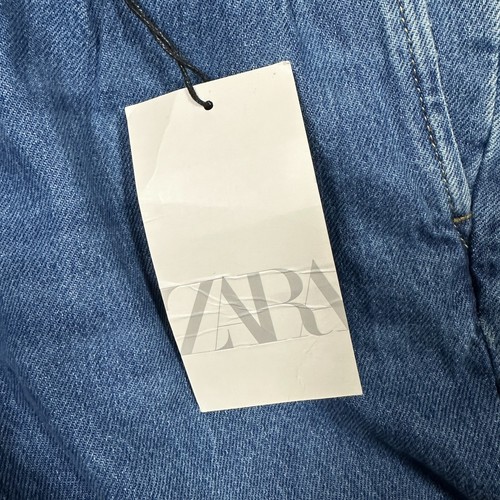 Zara Jeans Women's 30 Tapered 90s Relaxed Mid Rise Denim Blue Medium Wash 30x27 - Picture 9 of 19