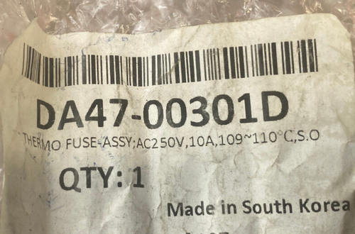 Genuine OEM Samsung Thermal Fuse Assembly DA47-00301D - Picture 4 of 4