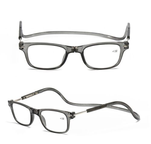 1x Clic Magnetic Reading Glasses Hanging Neck Computer Readers Unisex Glasses - Picture 12 of 14