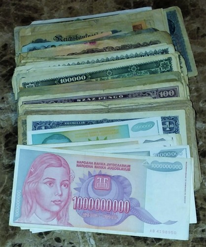 🔥 MIXED LOT 20 DIFFERENT WORLD PAPER MONEY BANKNOTES CURRENCY FOREIGN CIR & UNC - Picture 3 of 7