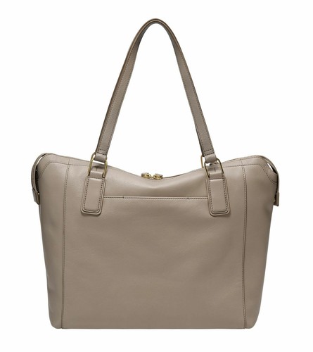 Bolso de hombro muerto FOSSIL Jacqueline Shopper Graystone beige nuevo - Imagen 2 de 2