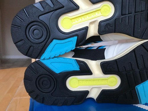 SIZE: 10.5 ADIDAS ZX1000 C FW1485 MEN'S SHOES RETRO CREAM WHITE BLACK BLUE - Picture 8 of 10