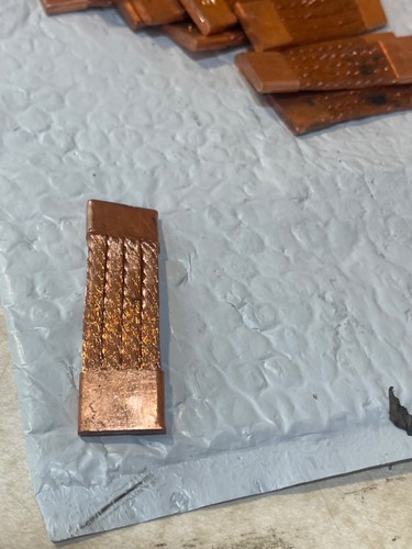 Lot of 17 Braided 3" x 7/8" x 3/16" Copper Flexible Connector Flat Shunt (S3) - Picture 2 of 3