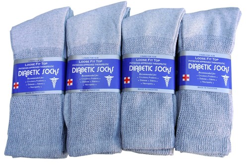 CALCETINES CREW GRIS para diabéticos salud circulatoria algodón para hombres y mujeres TODAS LAS TALLAS - Imagen 13 de 14