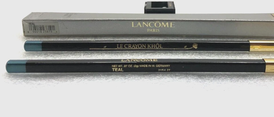 (2) Delineador de ojos LANCOME LE CRAYON KHOL - VERDE AZULADO + Sacapuntas **RARO - SE VENDE COMO ESTÁ Foto 4 de 4