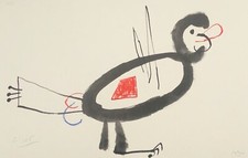 Joan Miro Enfance Von Ubu Vogel 1972 Heliogravur Kunstedition 1987