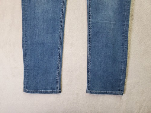 Ferrani Jeans Boys 16 Blue Denim Cotton Stretch Light Wash Pockets Straight Leg - Picture 3 of 10