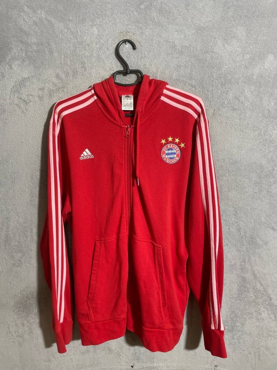 激レア　adidas トラックジャージ　BAYERN バイエルン　ダブルジップ Bayern Munich Training Football Soccer Zip Hoodie Jacket Adidas