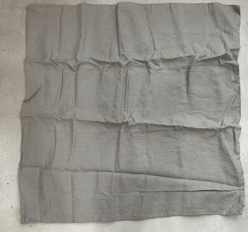 Restoration Hardware Stonewashed Belgian Flax Linen EURO Sham Color FOG $139 - Foto 3 di 9