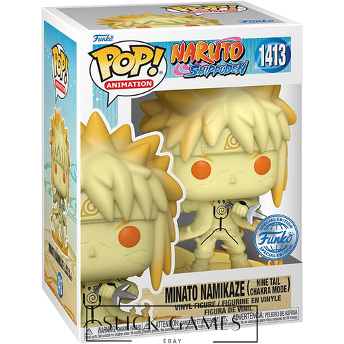 Funko Pop Naruto Shippuden | Minato Namikaze #1413 (Nine Tail Chakra Mode) Funko - Picture 3 of 4