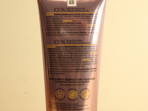 Acondicionador rubio iris sistema de cuidado del color libre/sulfato Ever Pure LOREAL Ever 8,5 fl oz - Imagen 3 de 4