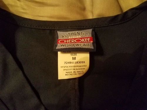 Cherokee Work Wear Men's Medical Uniform Nurse Scrub Top size M - Picture 3 of 3
