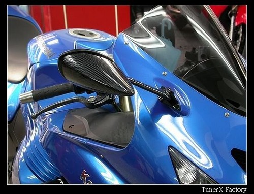 Carbon FOR KAWASAKI REARVIEW L+R Mirrors Ninja ZX-12R 2002 03 04 05 2006 ZX12R - Picture 5 of 5