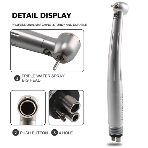 NSK Style Dental Fiber Optic LED E-generator/ High Speed Handpiece 2/4 Hole 1-20 - Picture 21 of 89