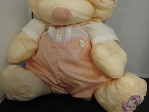 Vintage 1986 Fisher Price Puffalump Bear Cub 8006 Peach Romper Exc. - Picture 4 of 9