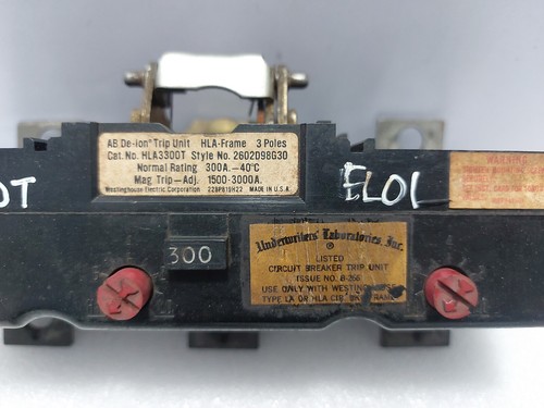 Westinghouse HLA3300T Trip Unit 1500-3000A - Picture 3 of 6