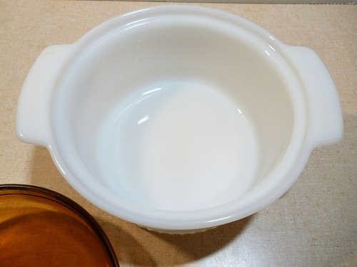 Anchor Hocking Fire King 1 Qt 1436 Round Covered Casserole Dish With Lid Vintage - Picture 3 of 6